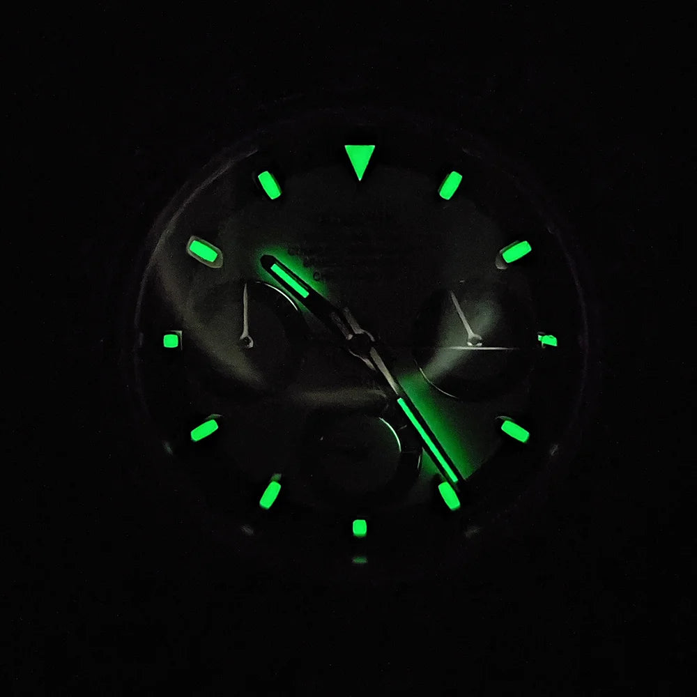 ساعة كرونوغراف فاخرة للرجال مقاس 39.3 مم، ساعة رجالية جديدة، ساعة عمل رجالية VK63، ساعة كرونوغراف رجالية VK63 مقاومة للماء حتى 10ATM