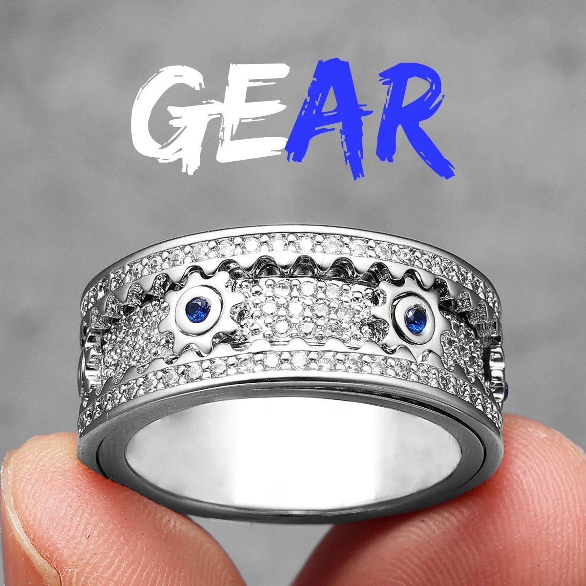 لعبة فيدجيت سبينر، تروس مرصعة بالأحجار الكريمة، خواتم رجالية، ستانلس ستيل، مجوهرات نسائية، بانك، جديد في عالم موسيقى الروك والهيب هوب، إكسسوارات أزياء، هدايا، بيع بالجملة