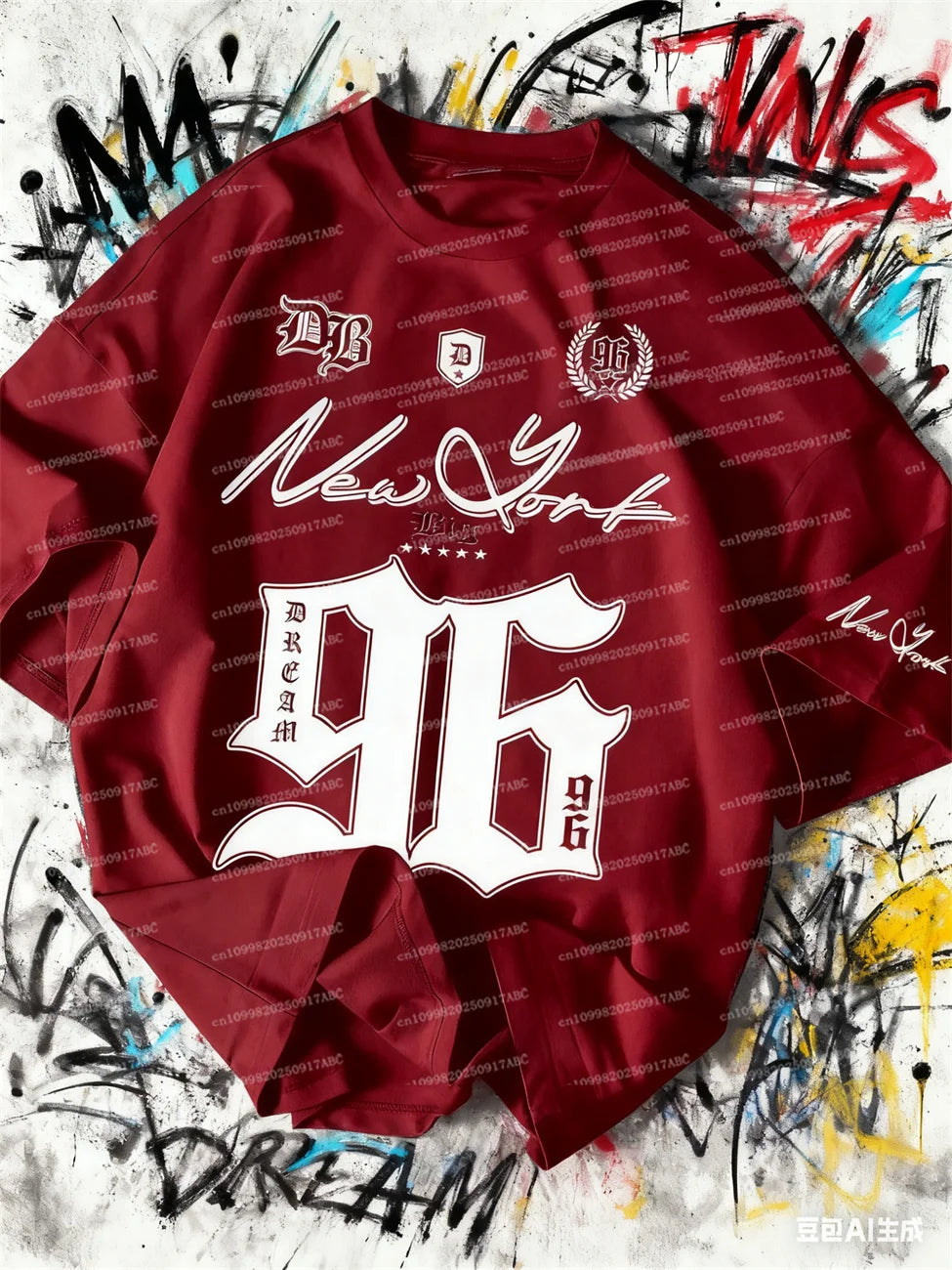 تي شيرت رجالي عصري مطبوع رقميًا 96، تي شيرت نسائي قابل للتنفس، تي شيرت رياضي سريع الجفاف، تي شيرت للأطفال Y2k