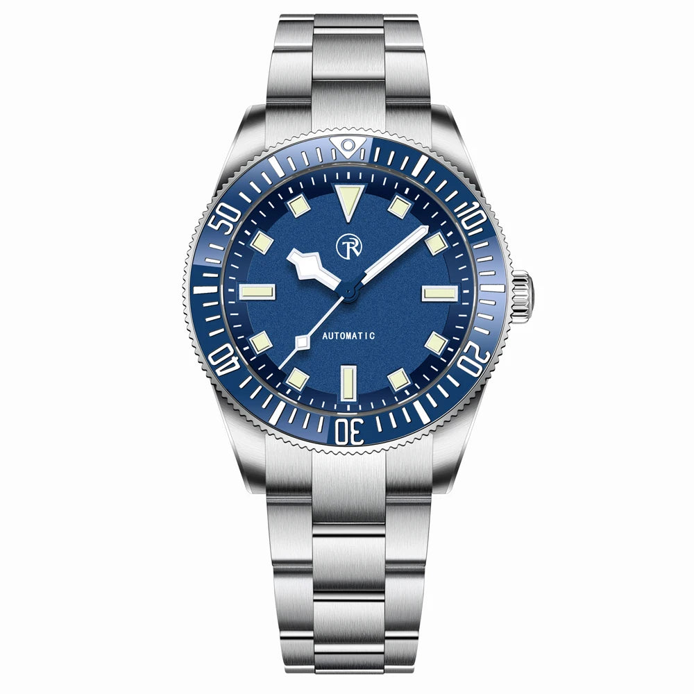 ساعة رولستمي الرجالية الجديدة لعام 2025 ساعة ميكانيكية أوتوماتيكية فاخرة للرجال NH35 ساعة رجالية من الفولاذ المقاوم للصدأ ومرآة من الياقوت المضيء