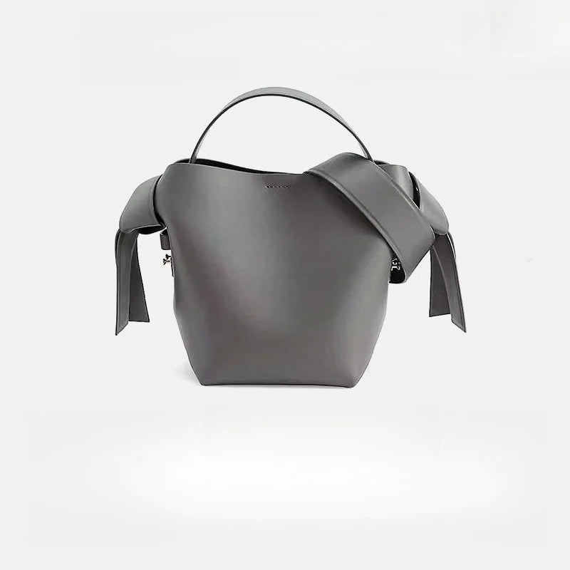 حقيبة نسائية جديدة من الجلد الأصلي لخريف وشتاء 2025 بتصميم بسيط من جلد البقر، حقيبة كتف أنيقة ومتعددة الاستخدامات