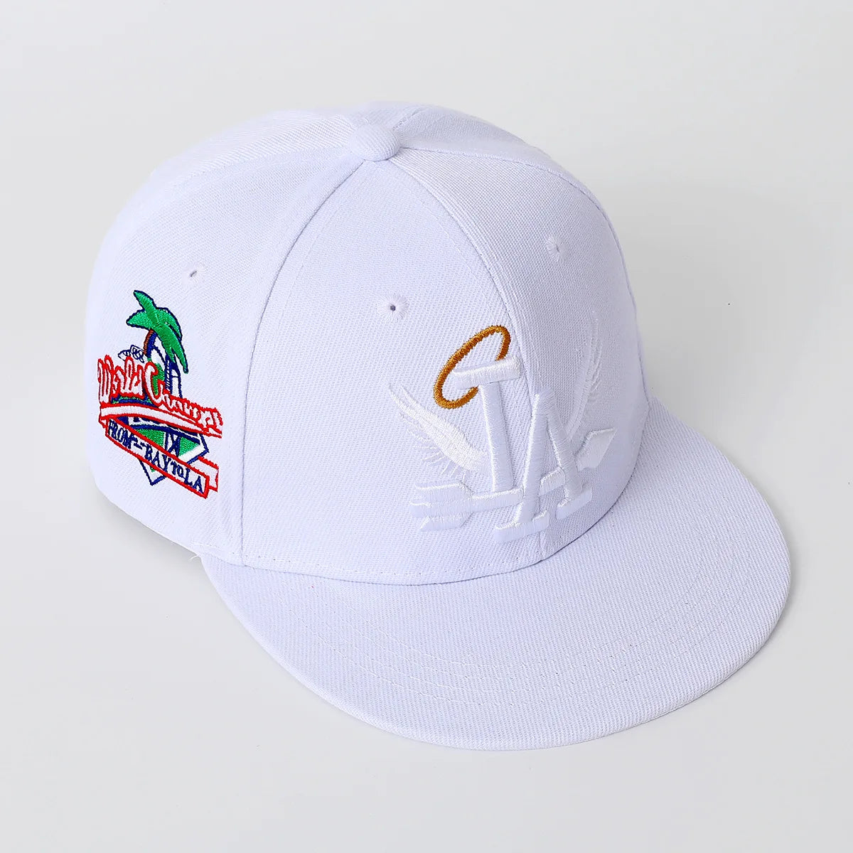 Fashion Unisex Lette Embroidery Baseball Caps Los Angeles Snapback Hat Angel Wings Hip Hop Caps Outdoor Adjustable Casual SunHat