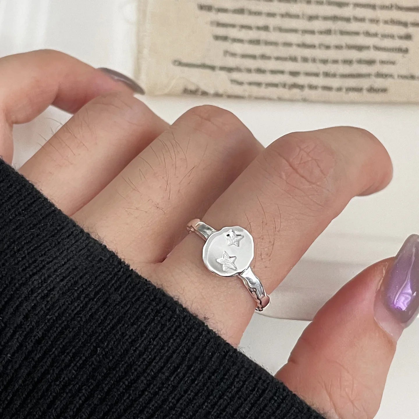 خاتم سام باندا من الفضة الإسترليني عيار 925 بتصميم هندسي مرصع بالكريستال للنساء، بيضاوي الشكل، بتصميم بانك مميز على شكل قطرة ماء، هدية مجوهرات، خدمة توصيل مباشرة