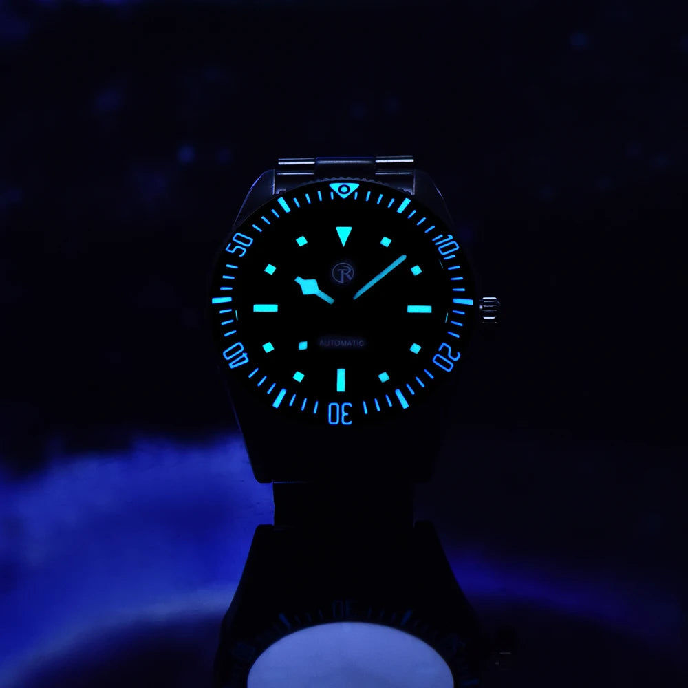 ساعة رولستمي الرجالية الجديدة لعام 2025 ساعة ميكانيكية أوتوماتيكية فاخرة للرجال NH35 ساعة رجالية من الفولاذ المقاوم للصدأ ومرآة من الياقوت المضيء